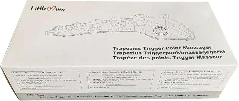 Trapezius Trigger Point Massager — Myofascial Release Tool for Neck & Shoulder Pain, Suboccipital Release, Posture Support, Upper Back Pain & Tension Headache Relief