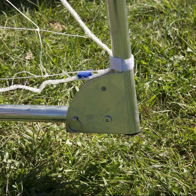 Franklin Sports Competition Portable Steel Soccer Goal — Folding Backyard Goal with Net & Ground Stakes (Multiple Sizes/Colors)