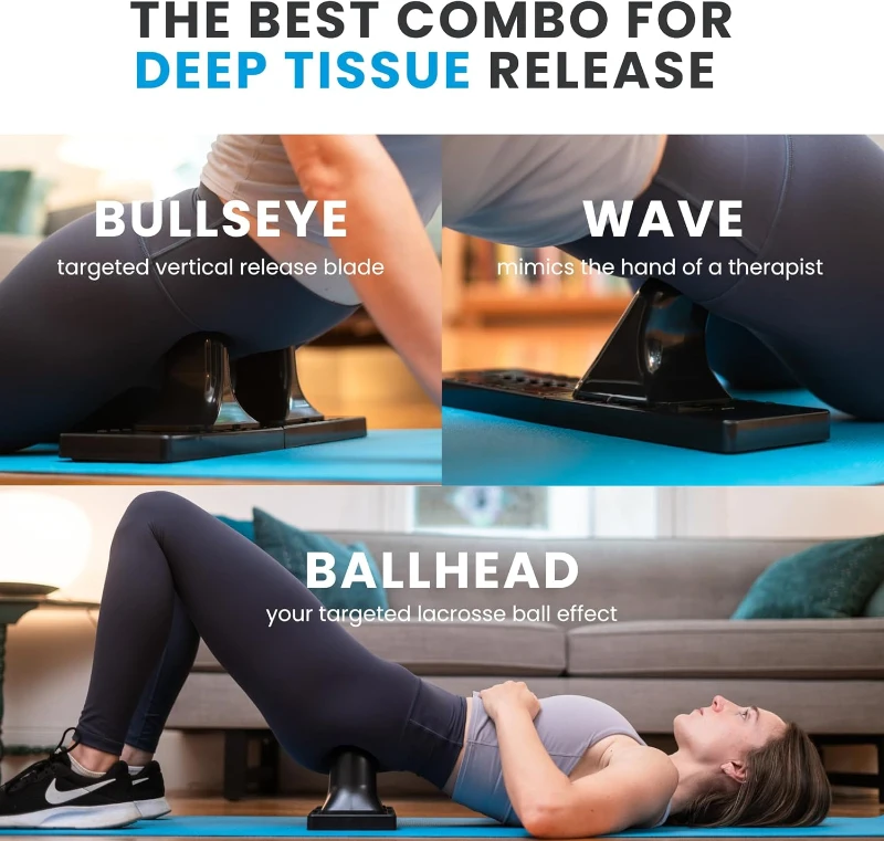 Thrival Relief Pro - Fully Adjustable Psoas & Hip Flexor Release System, Trigger Point/Myofascial Tool (Carbon Black)