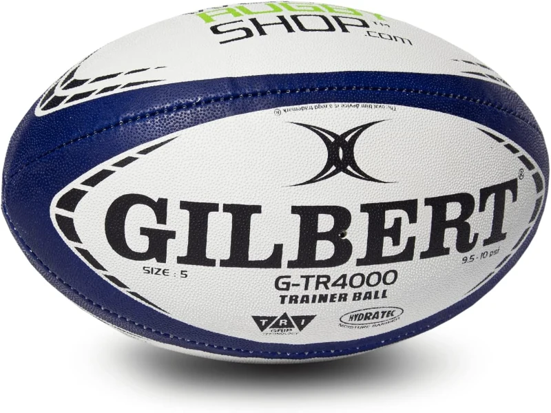 World Rugby Shop x Gilbert G-TR4000 Rugby Training Ball — Hand‑Stitched 3‑Ply (Sizes 3, 4 & 5 for Youth & Adult)