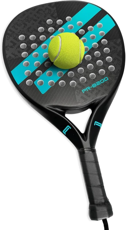 EVA Memory Foam Core Padel Racket with Carbon Fiber Surface – Lightweight, Round Shape