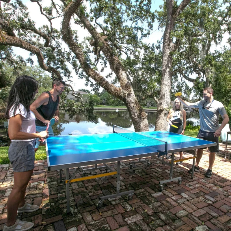 STIGA XTR Professional Outdoor Table Tennis Table — All-Weather Aluminum Composite Top, Waterproof, Net & Post Included, 10-Min Quick Assembly, Compact Storage