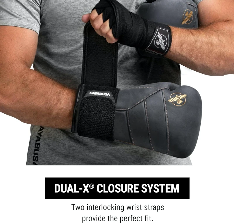 Hayabusa T3 LX Unisex Leather Boxing Gloves — Men & Women, Ideal for Training, Sparring, Heavy Bags and Mitts