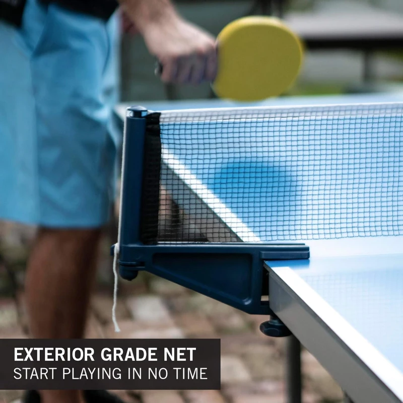 STIGA XTR Professional Outdoor Table Tennis Table — All-Weather Aluminum Composite Top, Waterproof, Net & Post Included, 10-Min Quick Assembly, Compact Storage