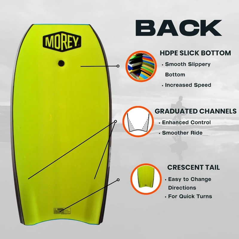 MOREY® Cruiser — Original 42.5 in Bodyboard (2025) | HDPE Slick Bottom, IXLPE Deck & EPS Core
