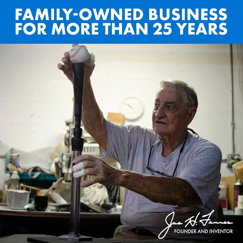 Tanner Heavy Batting Tee – Ultra-Durable Hitting Tee with Weighted ""Claw"" Base | Adjustable 26–43"" | Baseball, Softball, Slow Pitch