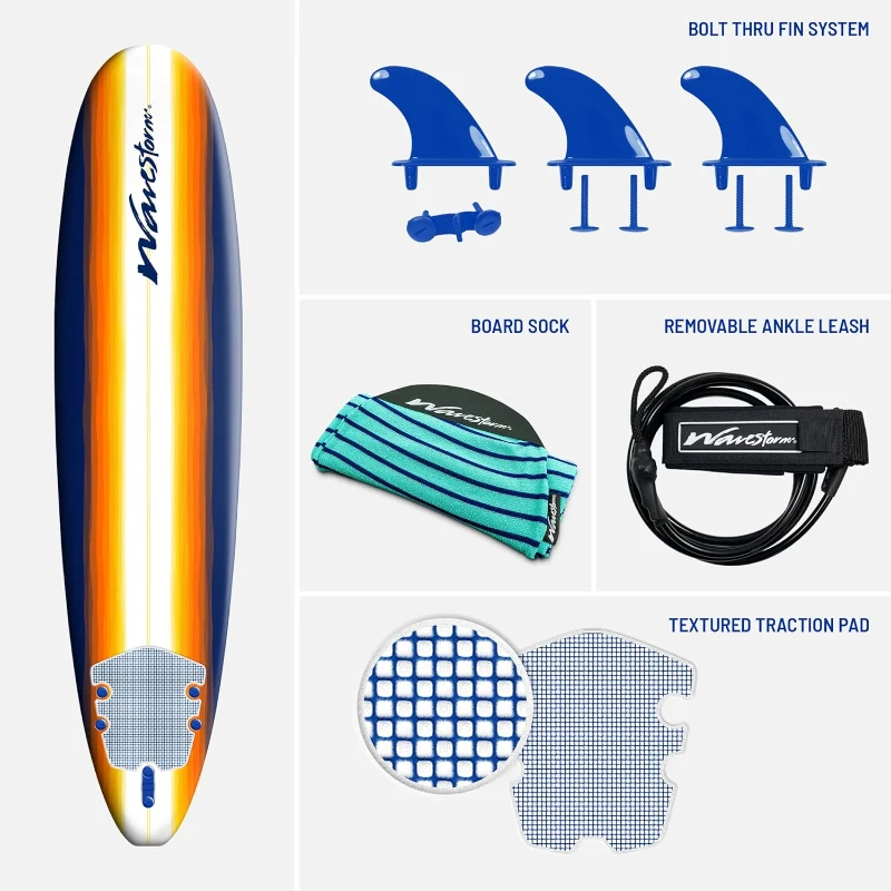 Wavestorm Classic 8ft Soft-Top Surfboard