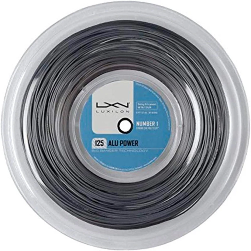 Luxilon ALU Power 125 Tennis String - 220m Reel (Silver) - Set & Reel