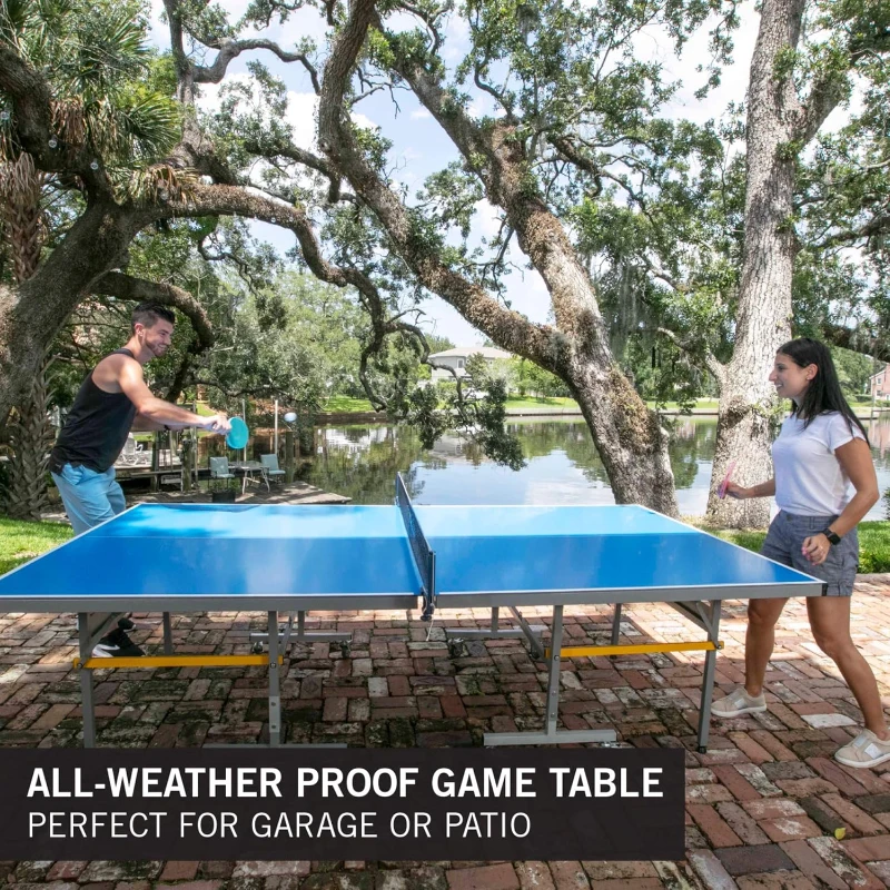 STIGA XTR Professional Outdoor Table Tennis Table — All-Weather Aluminum Composite Top, Waterproof, Net & Post Included, 10-Min Quick Assembly, Compact Storage