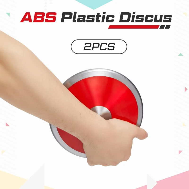 Wettarn 1 kg Discus (2-Pack) — Field Event Practice Equipment for Men, Women & Students