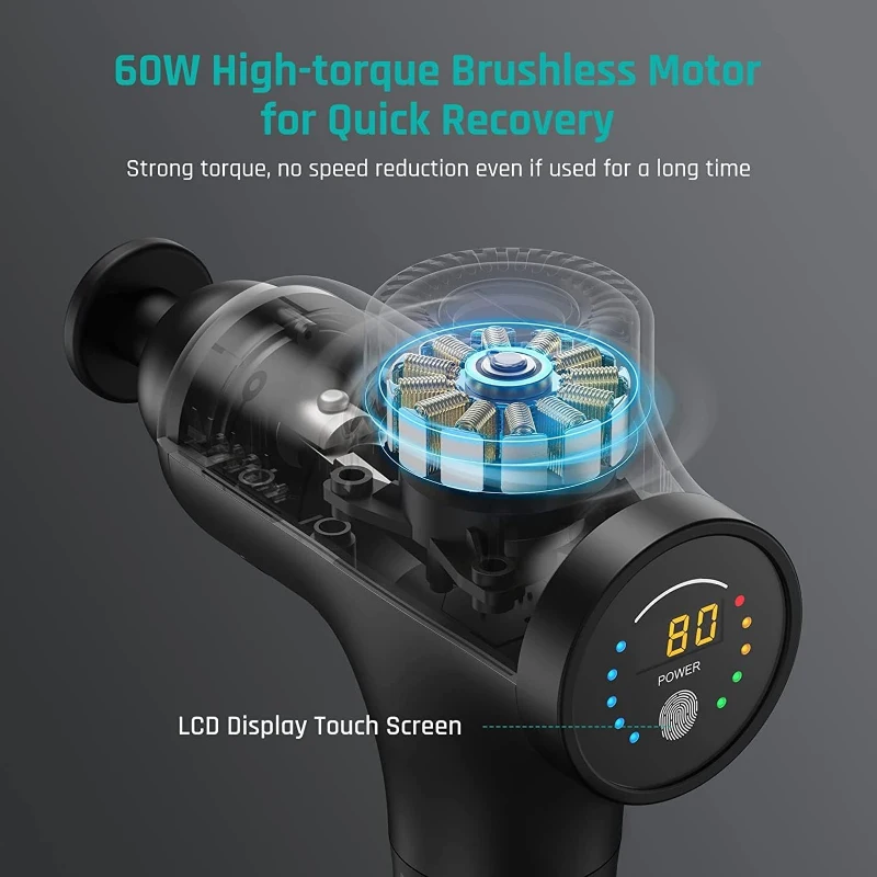 Mebak 3 Deep Tissue Massage Gun — Professional Muscle Percussion, Quiet & Portable, Gift for Athletes