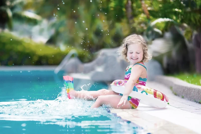 Prsca Kids Lap Swim Fins – Short Youth Flippers for Training, Children Girls Boys, Beginner-Friendly