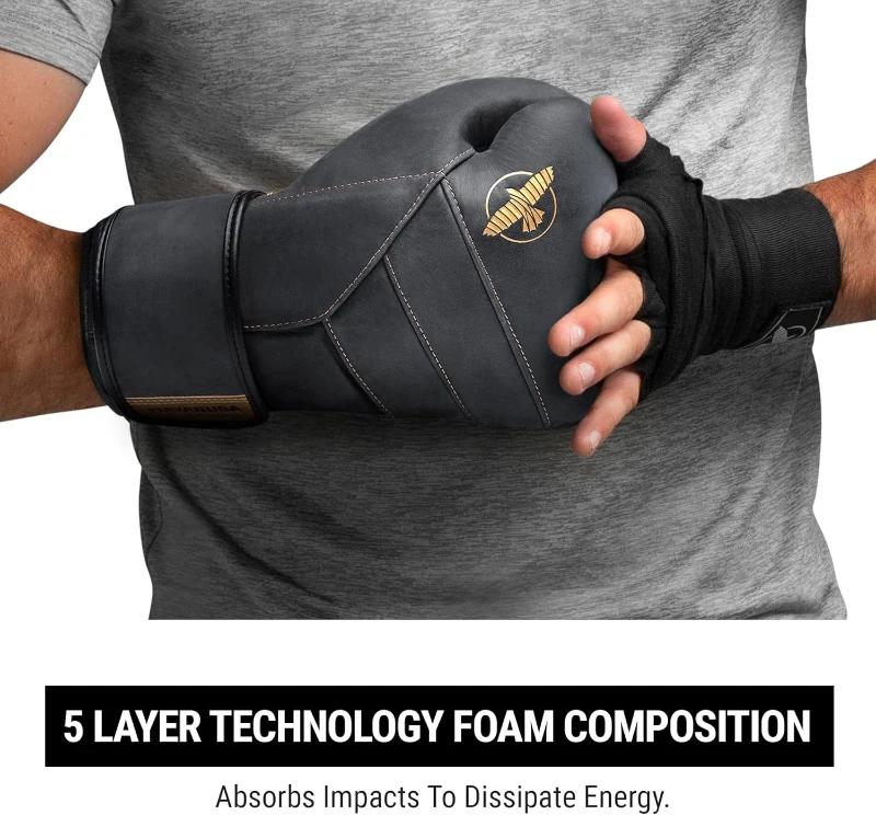 Hayabusa T3 LX Unisex Leather Boxing Gloves — Performance Gloves for Training and Sparring (Heavy Bag & Mitts)