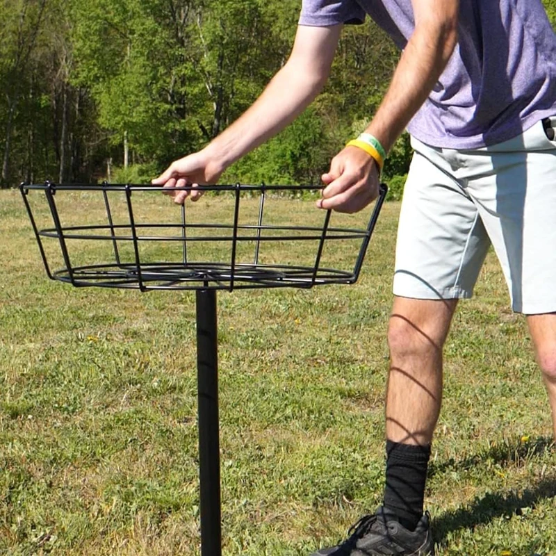 MVP Disc Sports Black Hole Pro — 24-Chain Portable Disc Golf Basket