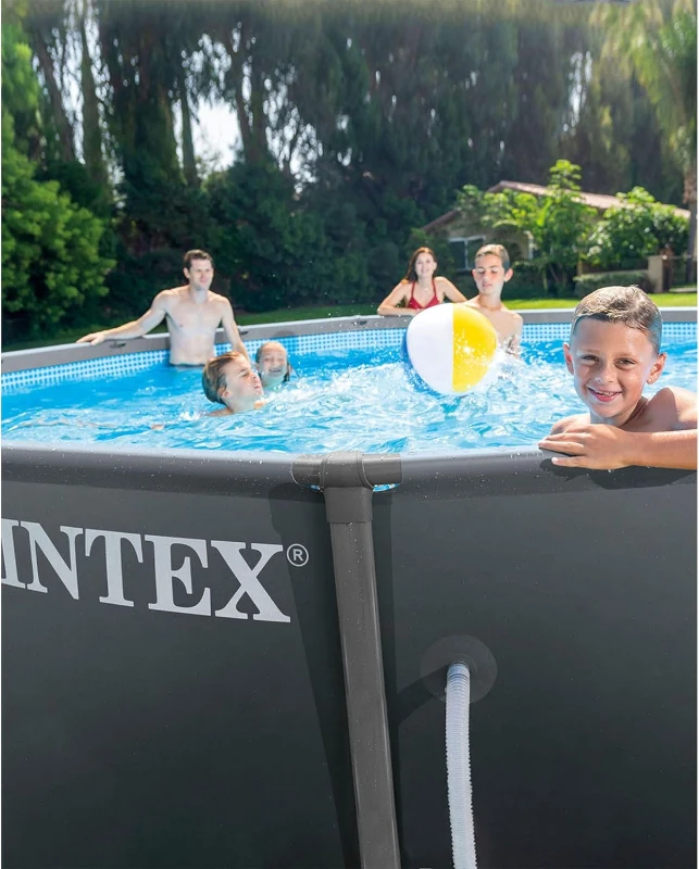 INTEX 26325EH Ultra XTR Deluxe Above-Ground Pool Set, 16 ft x 48 in — Includes 1500 GPH Krystal Clear Sand Filter Pump, Puncture-Resistant, Rust-Resistant, Quick Assembly
