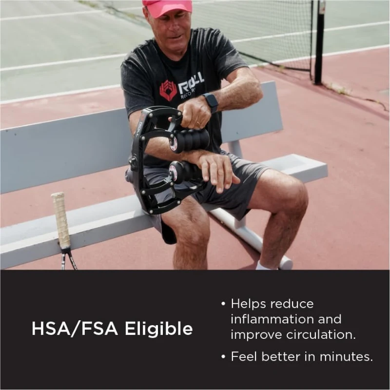 ROLL Recovery R8 Plus (Carbon Black) - Adjustable Deep Tissue Massage Roller