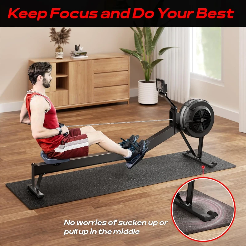 THK 6mm Trainer Mat for Peloton Bike, Treadmill & Rower – Under-Equipment Floor Protector for Hardwood and Carpet