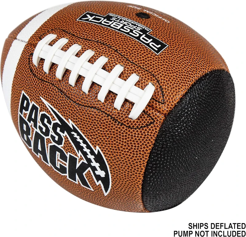 Passback Official Composite Football - High School Training Ball (Ages 14+), Ships Deflated