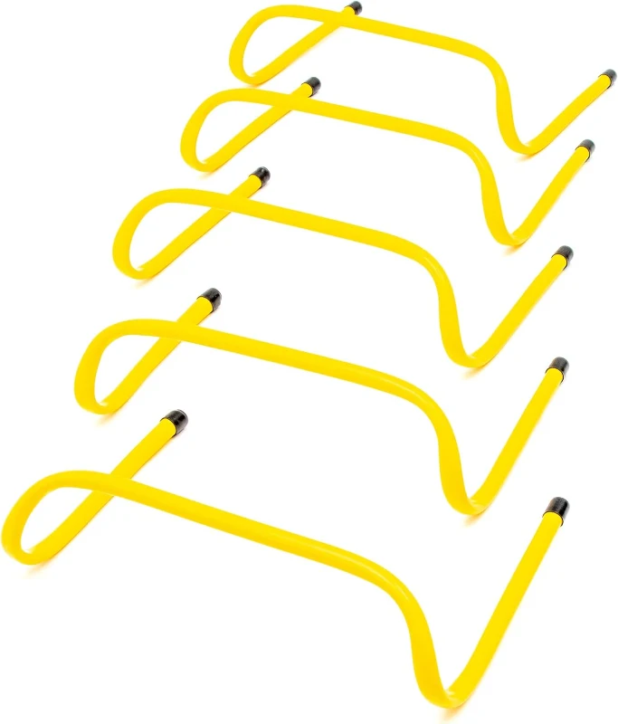 Trademark Innovations Speed Training Hurdles – Pack of 5, 6-Inch Agility Hurdles