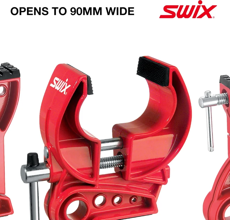 Swix T149-50 Ski Vise — Adjustable 50mm Jaw Clamps for Waxing and Tuning Alpine & Downhill Skis