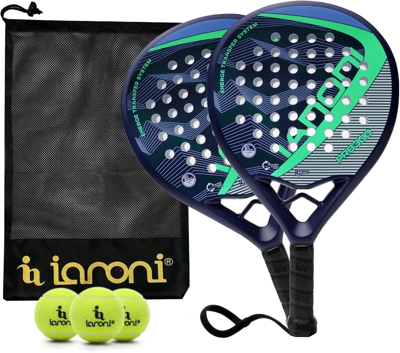 Carbon Fiber Surface Padel Racket with EVA Memory Flex Foam Core – Lightweight Paddle