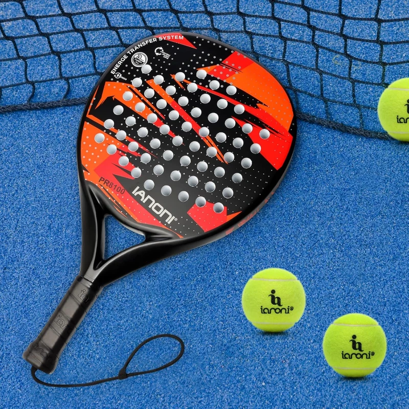 Carbon Fiber Surface Padel Racket — EVA Memory Foam Core, Lightweight Design