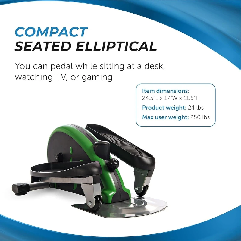 Stamina InMotion Compact Strider — Portable Under-Desk Elliptical for Seated or Standing Use