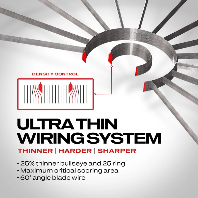 WINMAU Blade 6 Dartboard Bundle – Sixth Generation Professional PDC-Approved Board with Rota-Lock & High-Performance Wiring