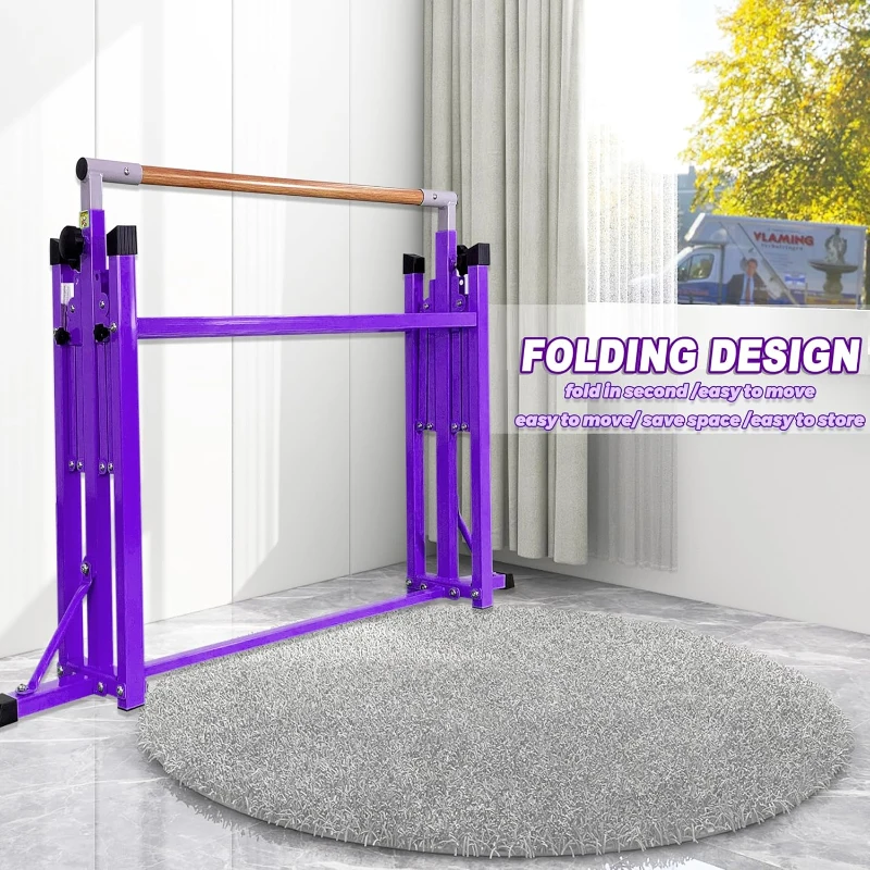 Marfula Foldable Gymnastics Kip Bar for Kids & Teens (Ages 3–25) — Adjustable Height 36–60 in, 5 ft Platform, Includes Mat, Professional Stability Features