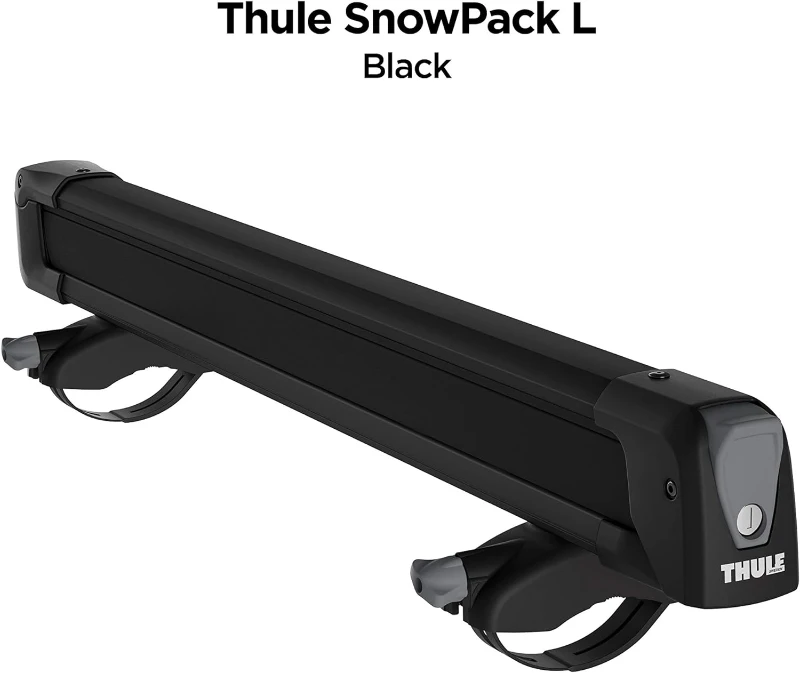 Thule SnowPack Ski/Snowboard Rack, Large (6 Pr/4 Boards), Black