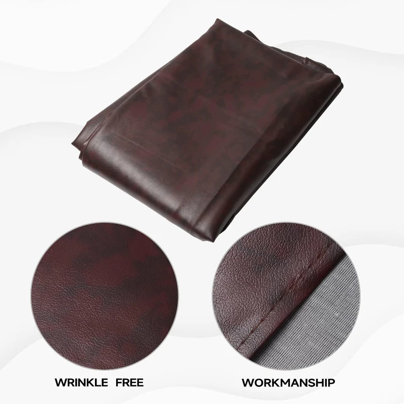 GSE Games & Sports Expert 16' Brown Heavy-Duty Leatherette Shuffleboard Table Cover