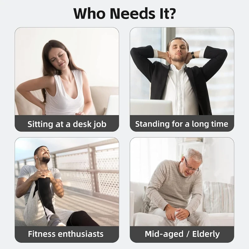 SHINE WELL Air Compression Leg Massager — Full-Leg Circulation & Pain Relief with 3 Modes, 3 Intensities, Adjustable Wraps and Extenders