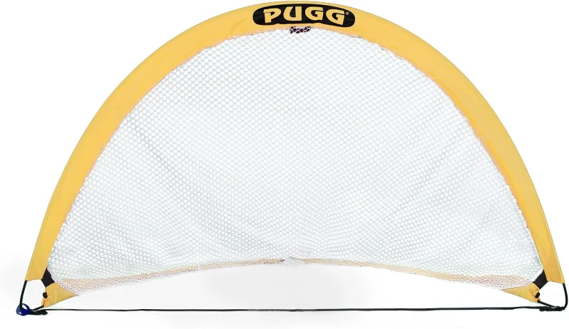 PUGG Pop-Up Soccer Goal Set – Portable Training Nets with Knitted Poly Mesh, Original Pickup Game Goal – Includes Two Goals and Carry Bag