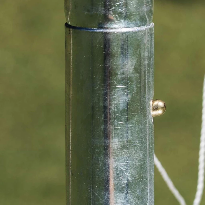 Franklin Sports Competition Folding Steel Soccer Goal with Net & Ground Stakes — 12' x 6' Regulation Backyard Goal (Adult & Youth, Multiple Sizes/Colors)