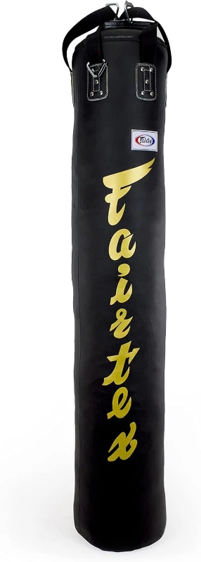 Fairtex HB6 Banana Bag (6 ft) — Heavy Punching Bag for Muay Thai, Boxing, Kickboxing, MMA — 14.17"" W x 70.87"" H