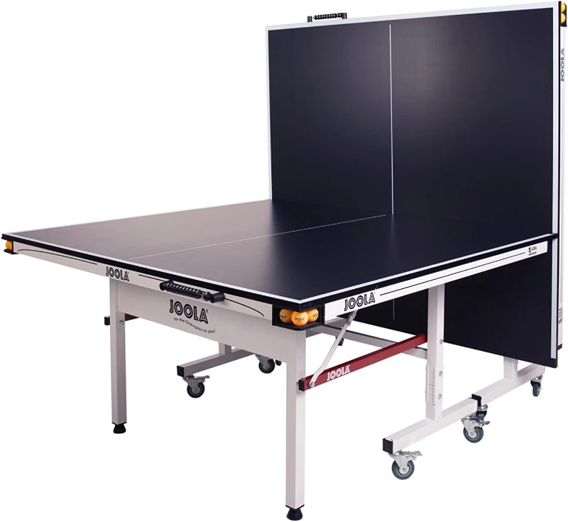 JOOLA Rally TL Professional Indoor Ping Pong Table (9'x5') w/ Quick-Clamp Net & Post — Tournament Quality, Fast Assembly, Playback Mode