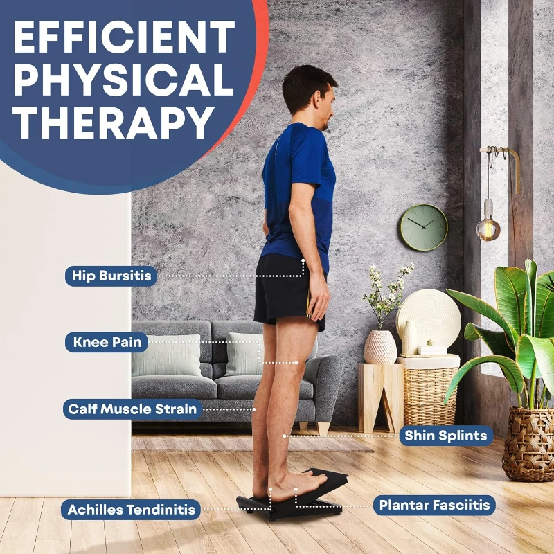 Non-Elastic Stretching Strap with Loops – Stretch Band for Physical Therapy & Yoga (Fascia, Hamstring & Leg Stretcher Belt)