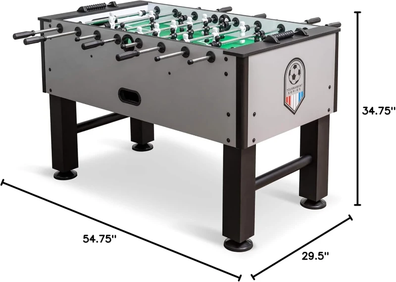 EastPoint Sports Monaco 54"" Official Competition-Size Deluxe Foosball Table — Indoor Multiplayer, Includes 4 Foosballs