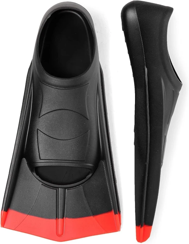 Kids Short Swim Fins – Comfortable Training Flippers for Lap Swimming, Boys & Girls Beginners