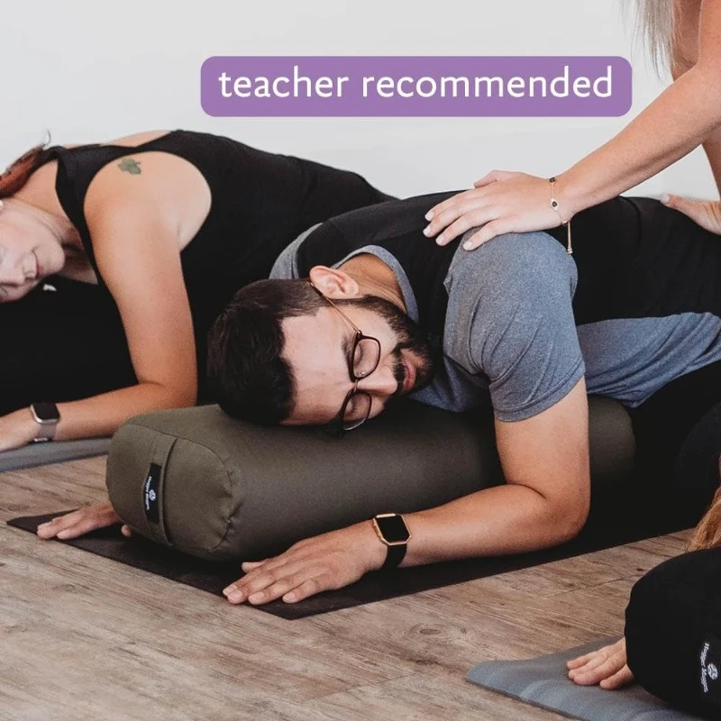 Hugger Mugger Standard Yoga Bolster — Firm Support, Handmade, Long-Lasting