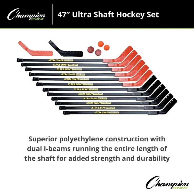 Champion Sports Ultra Shaft Hockey Set