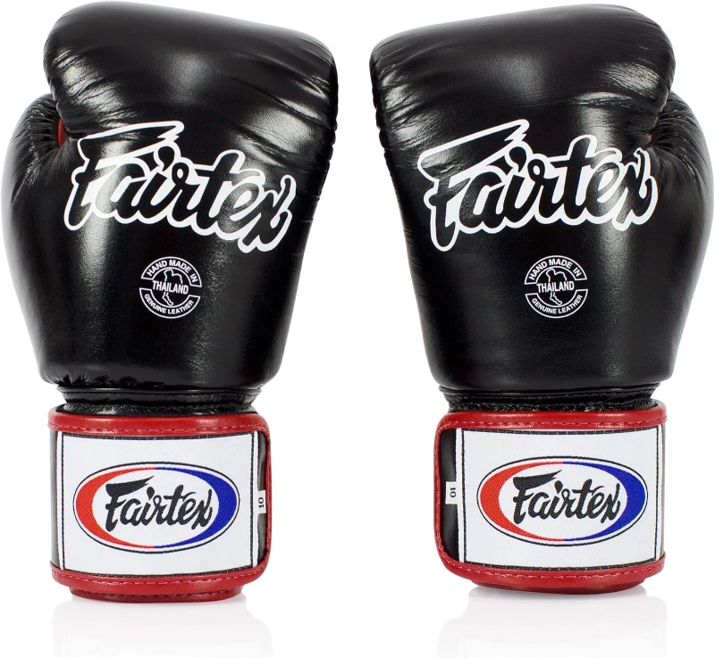 Fairtex BGV1 Muay Thai Boxing Training Gloves for Men, Women & Kids — Premium, Shock-Absorbing Leather (8 oz)