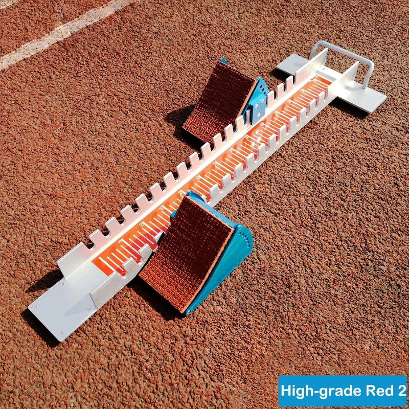 Lightning Multi-Function Starting Block for Sprinters — 32-In High-Grade Aluminum, 6-Angle Adjustable Track & Field Pedals for Plastic or Cinder Surfaces