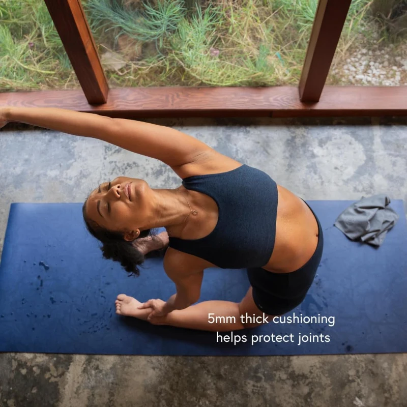 Manduka GRP Adapt Yoga Mat 71"" - 5mm | Satin Grip Ultimate Traction | Sweat-Activated, All-Style Performance (71 x 26 in)