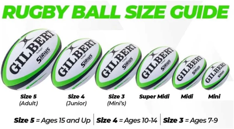 World Rugby Shop x Gilbert G-TR4000 Training Rugby Ball - Hand-Stitched, 3-Ply Construction - Sizes 3, 4 & 5 (Youth & Adult)