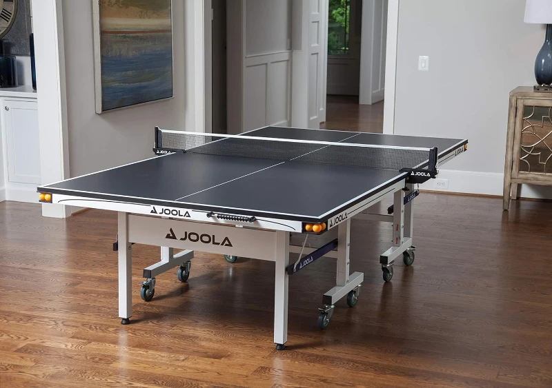 JOOLA Rally TL 9x5' Professional Indoor Ping Pong Table with Quick-Clamp Net & Posts — Tournament-Grade MDF, Fast Assembly, Playback Mode