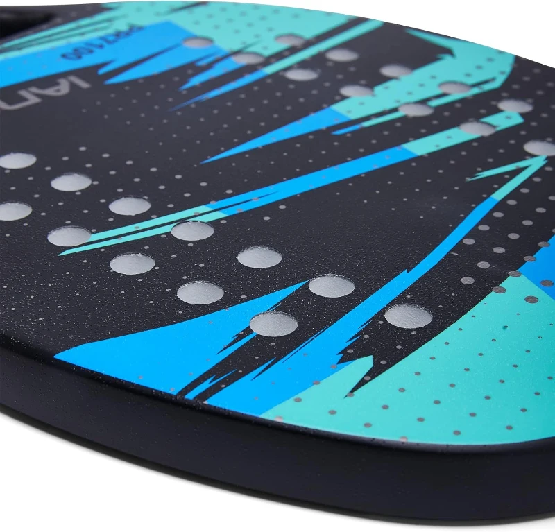 Beach Tennis Paddle – 100% Carbon Fiber Frame with EVA Memory Foam Core, Lightweight (330g) Power Racket with Enhanced Grip