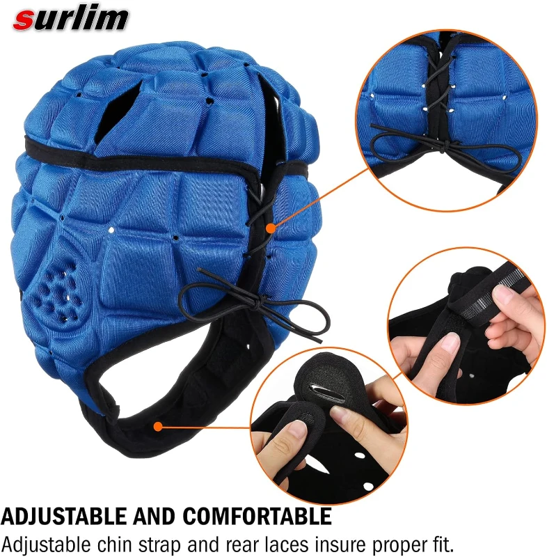 Soft-Shell Rugby Scrum Cap for Kids & Youth – Flag Football Protective Headgear