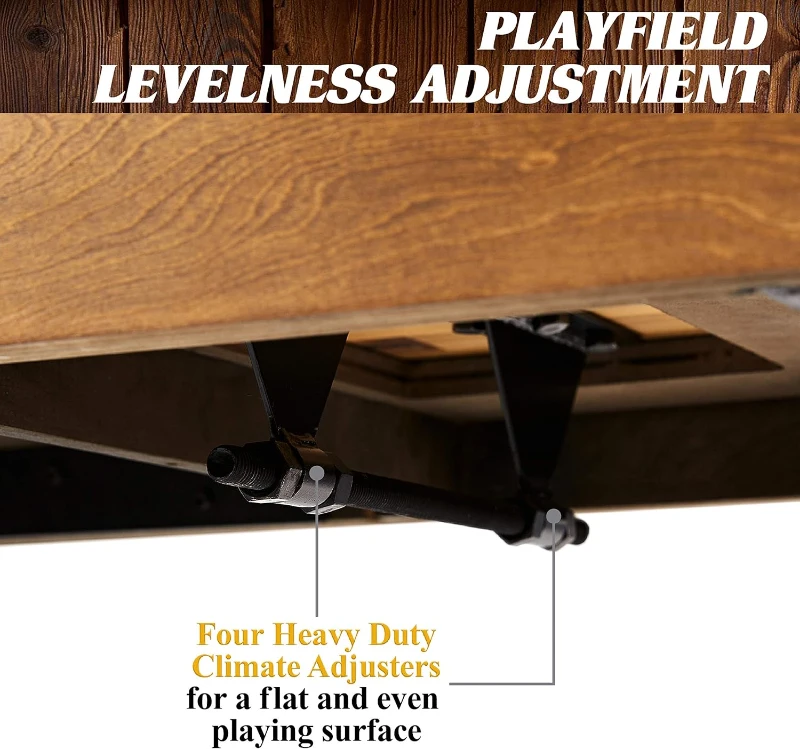 Barrington Shuffleboard Urban Collection 12' Competition Shuffleboard Table — Butcher Block Playfield, Preassembled Mainframe & Accessories