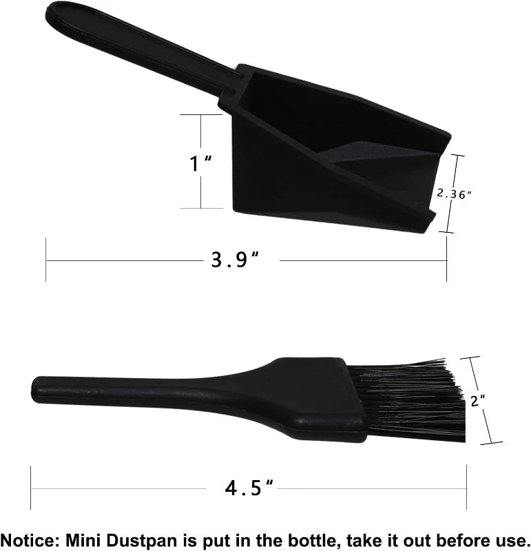 Complete Shuffleboard Accessory Bundle — 8 Pucks, 2 Cans Medium-Speed Wax, Mini Brush & Dustpan